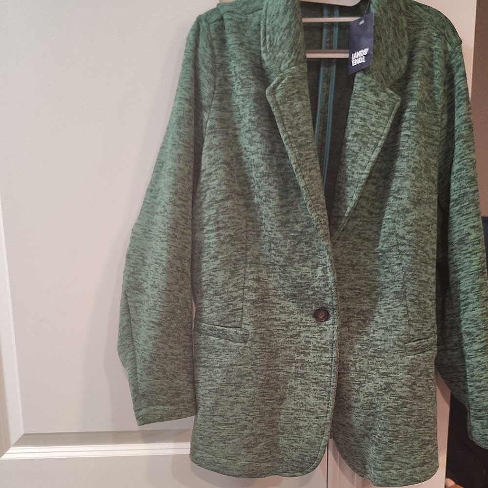 Lands' End Forest Green Women's Blazer